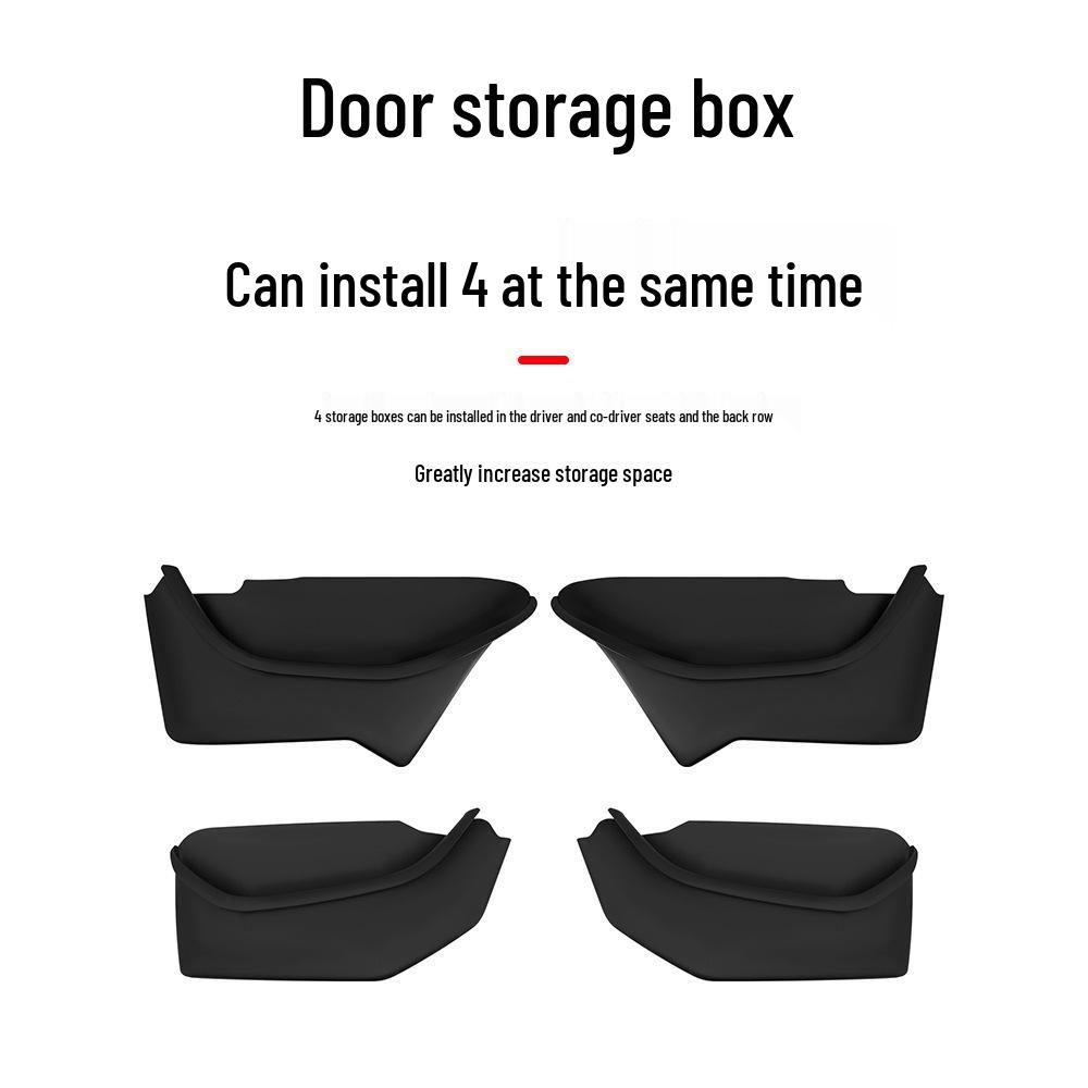 Tesla Model Y Refresh Door Storage & Groove Mats Interior Accessories