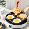 4 Hole Frying Pan 4 Hole Frying Pan Non Stick Heat Resisting Omelet Pan for Pancakes Burgers Kitchen Accessory Black Omelet Pan