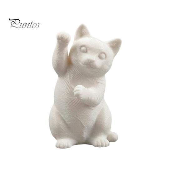 Маленькая декоративная скульптура, милая фигурка кошки, 3D-печатная статуэтка котенка для стола, детской комнаты, полки, книжной полки, скандинавский минимализм