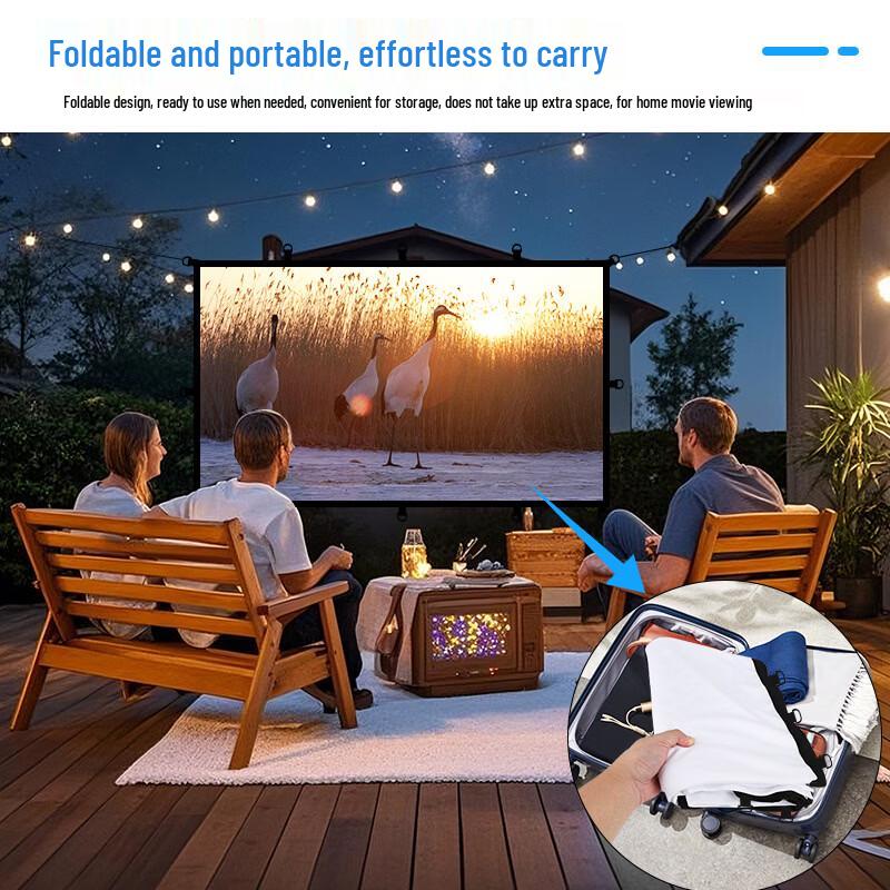 Portable Foldable Outdoor Projector Screen