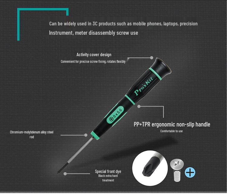 Прецизионная отвертка Pro'sKit для очков, часов и мобильных телефонов