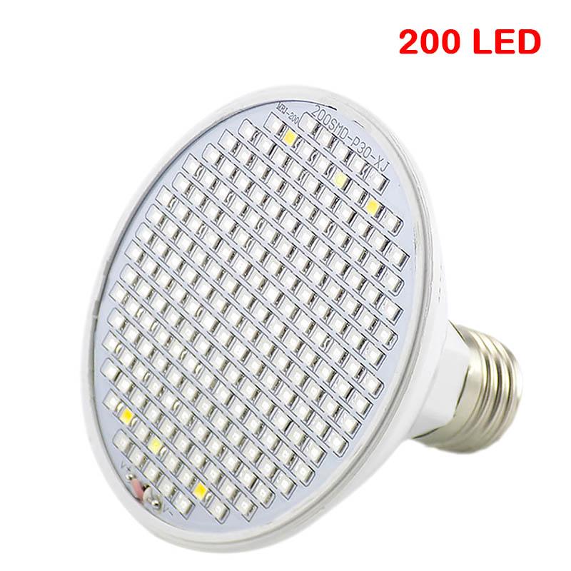 290 Led Plant Grow Light E27 200 LED Growing Lights Bulb Full Spectrum Indoor Flower Lamp for Greenhouse Vegs Hydroponic System