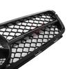 CRI1Glossy Black AMG Style Bumper Grille Grill With OE Style Emblem Logo For Mercedes Benz C-Class W204 2008-14 C180 C200 C250 C350