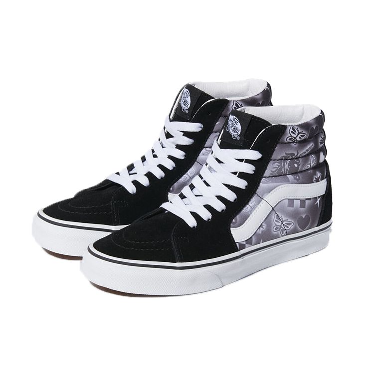 Vans Sk8 High Top Skate Shoes Black And White Print Unisex Sneakers VN0A32QG4U8