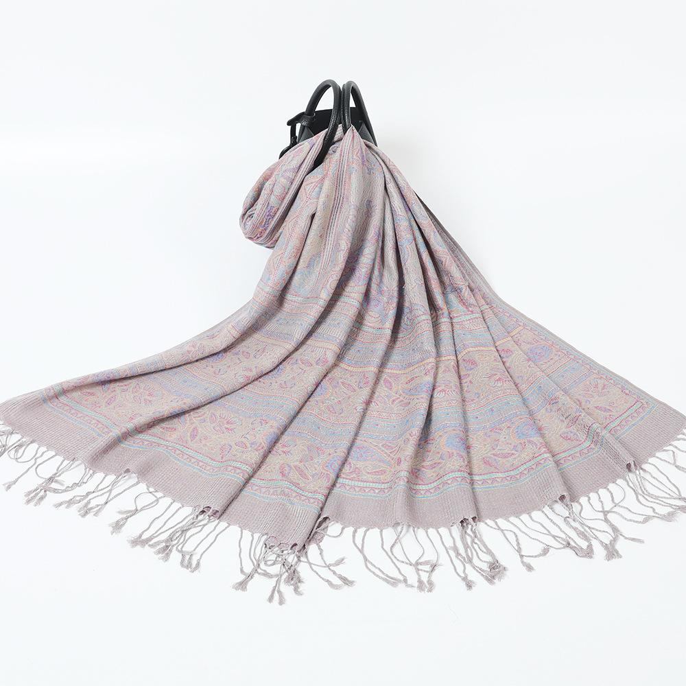 Jacquard Cashew Scarf Shawl Women's Headscarf Spring and Autumn Thin Scarf