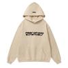 3D Silicone Letter Hoodie Sweatshirt Men's Loose Streetwear Set