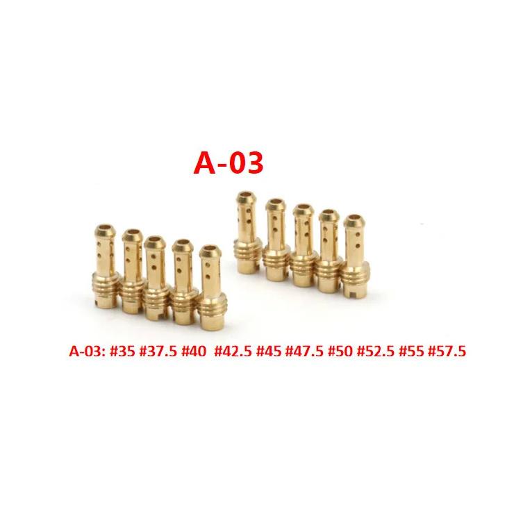 10Pcs Pilot Jets Carburetor For MIKUNI VM TM TMX Carburador VM22/210 TZR250 3XV EN125 AX100 Slow Jet Injectors Nozzle Gicleur