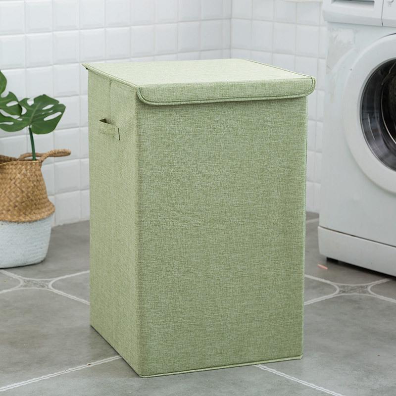 Foldable Waterproof Laundry Basket - Large Cotton & Linen Storage for Dirty Clothes