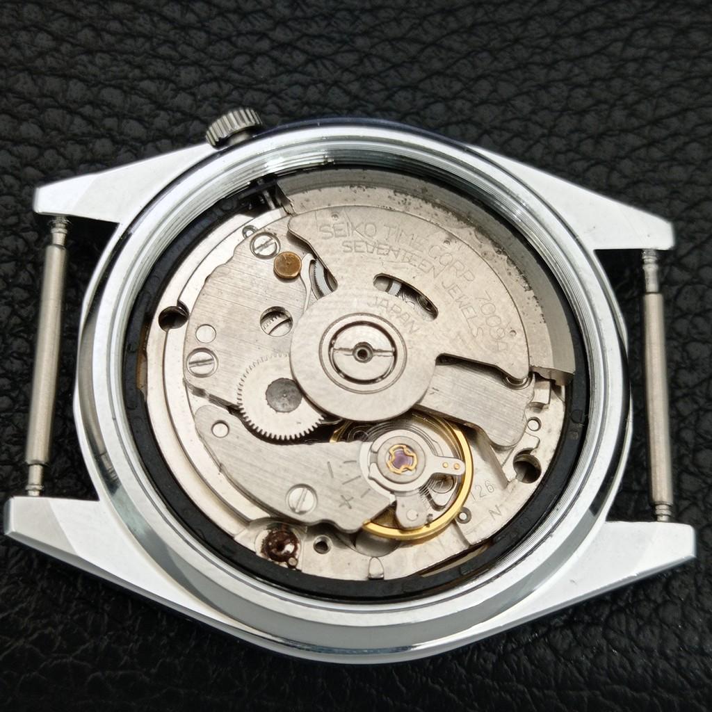 ВИНТАЖНЫЕ ОТРЕМОНТИРОВАННЫЕ МУЖСКИЕ АВТОМАТИЧЕСКИЕ ЧАСЫ SEIKO 5 ЯПОНИЯ КОРИЧНЕВЫЙ ЦИФЕРБЛАТ a445850-1