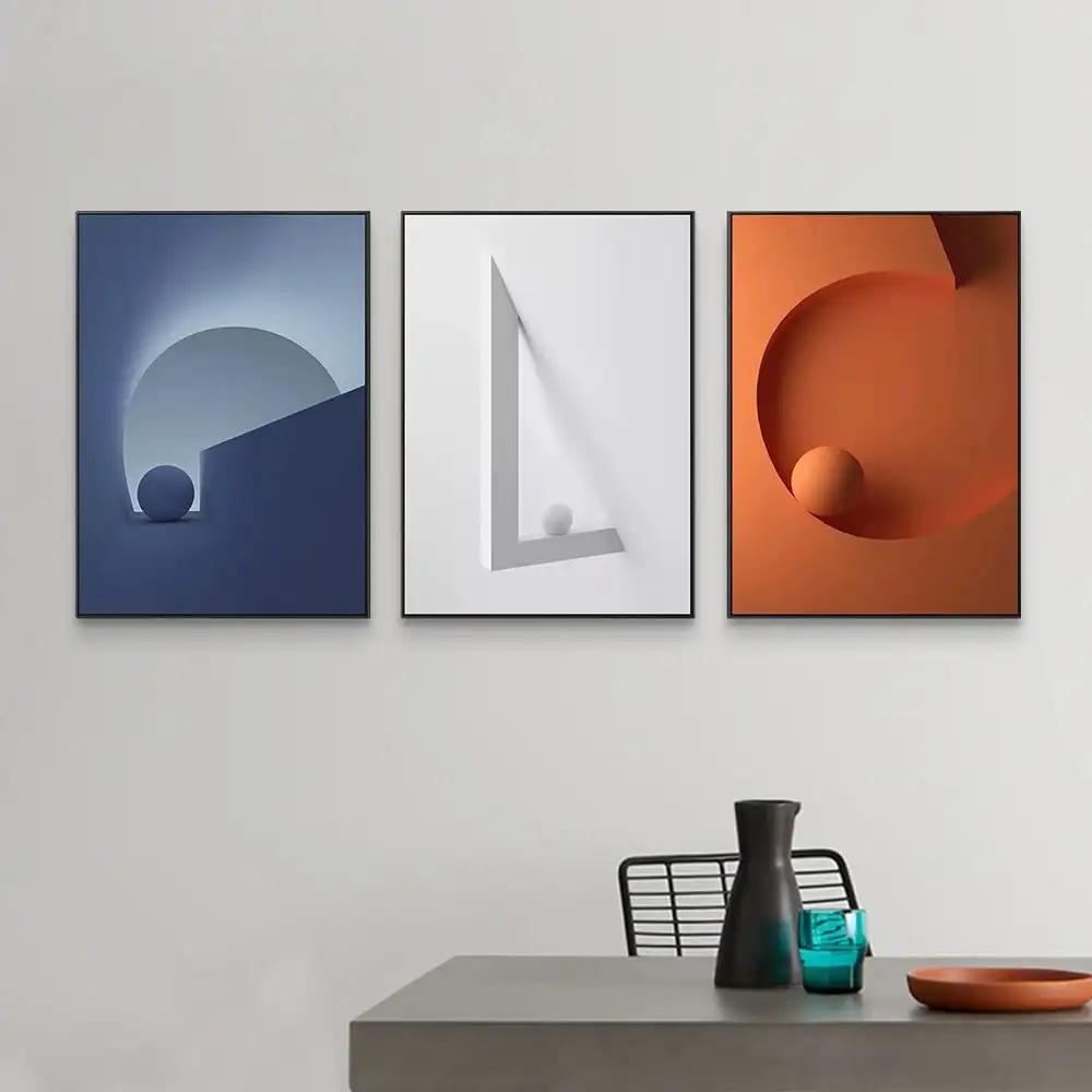 Современные Минималистичные Цвета Холст Картина Геометрические Принты Постеров Абстрактное Искусство для Гостиной Домашний Декор Настенное Искусство Картина