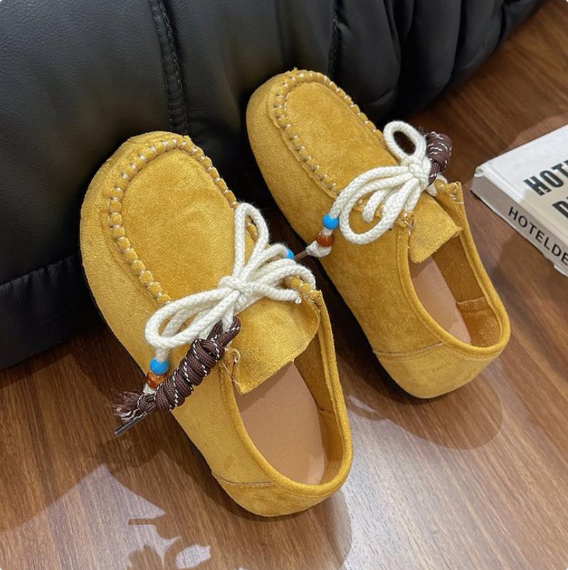 Мода 2025 Обувь ниндзя таби Одинарная Женская Ретро Замшевые Балетки Раздвоенный Носок Копыто Лодочки Лолита Обувь Женская Мэри Джейн Мокасины Балетки