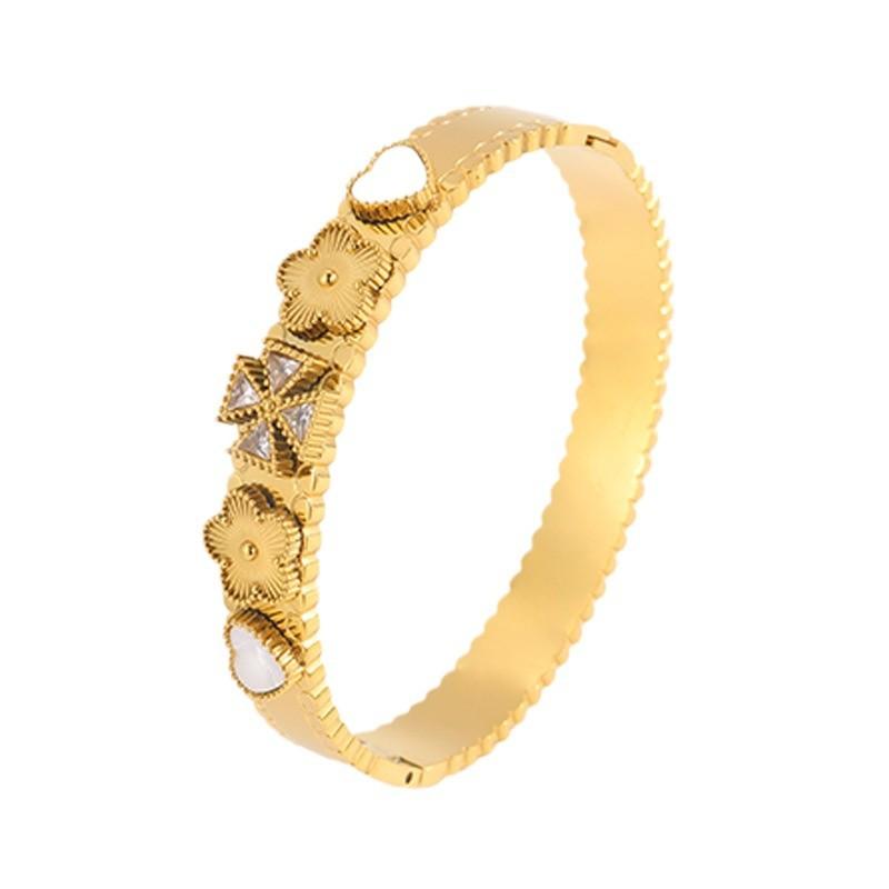 Light Luxury Style Love Four-leaf Flower Women's High-definition Flower Jewelry Bracelet