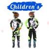 Motocross Gear Set for Kids 20 22 24 26 28 Racing Suit MX MOTO Jersey & Pant Kits Youth Children Boy Girl Motorcycle BMX Off-road Bicycle Combo
