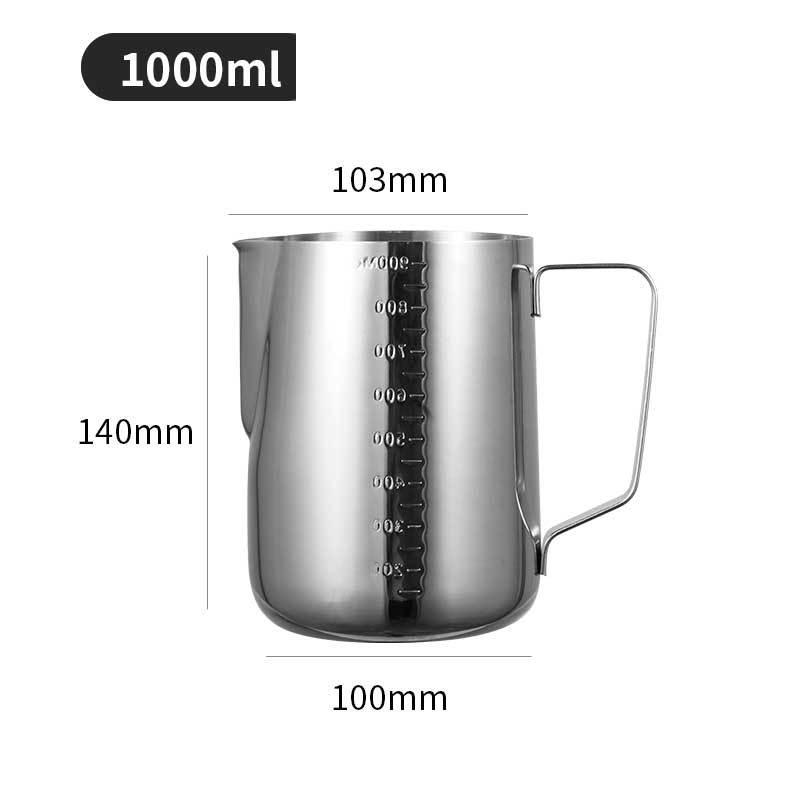 1 шт., кувшин для молока для кофе, латте, кувшин для вспенивания молока, кувшин из нержавеющей стали, кувшин для эспрессо, бариста, горшок для молока, аксессуары для кофе