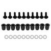 Motorcycle Wind Screen Shield Alu M5x16mm Screw Bolt Washers Kit Black 10 Pack