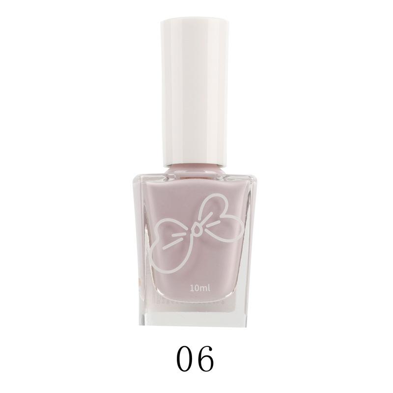 Oil-based Nail Polish No Bake Fast Drying Non-peelable Non-slip Safe Odorless Nude Color Nail Salon Nail Polish