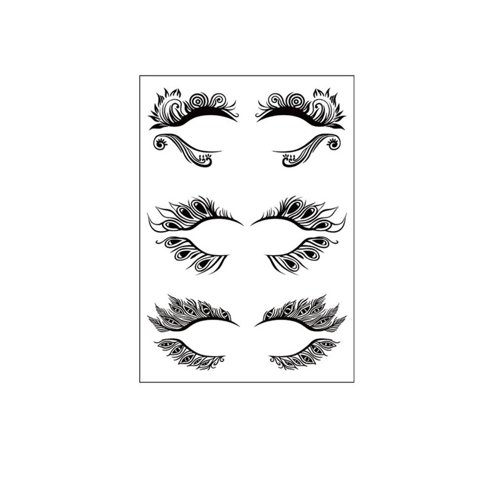 Наклейка для макияжа ресниц, водонепроницаемая наклейка для теней для век, татуировки на Хэллоуин