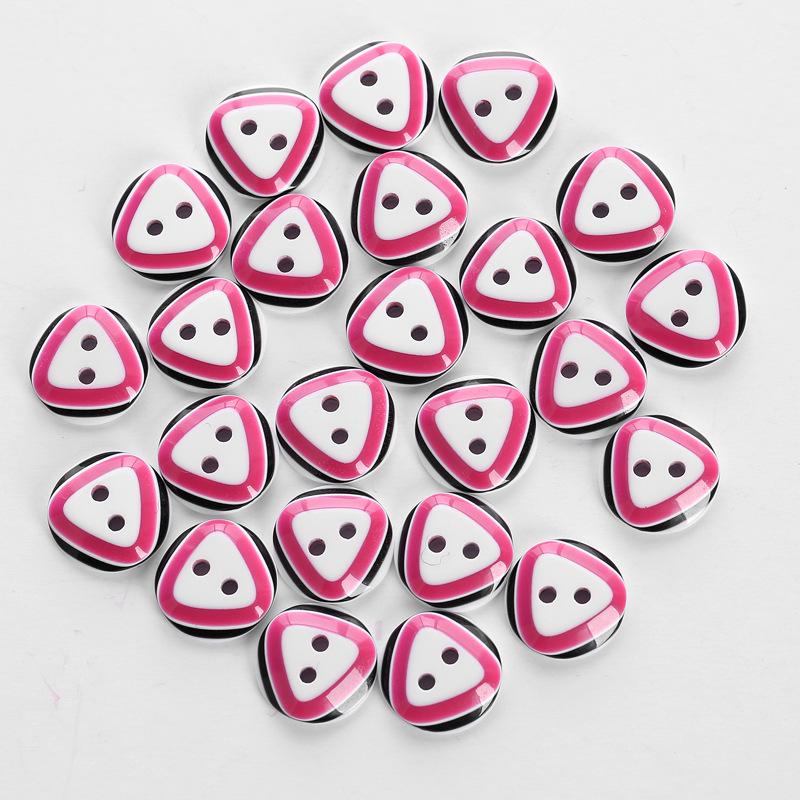24pcs 12.5mm 2 Hole Resin Button Sewing Fit Scrapbooking Apparel Crafts Diy Decoration Mixed Color