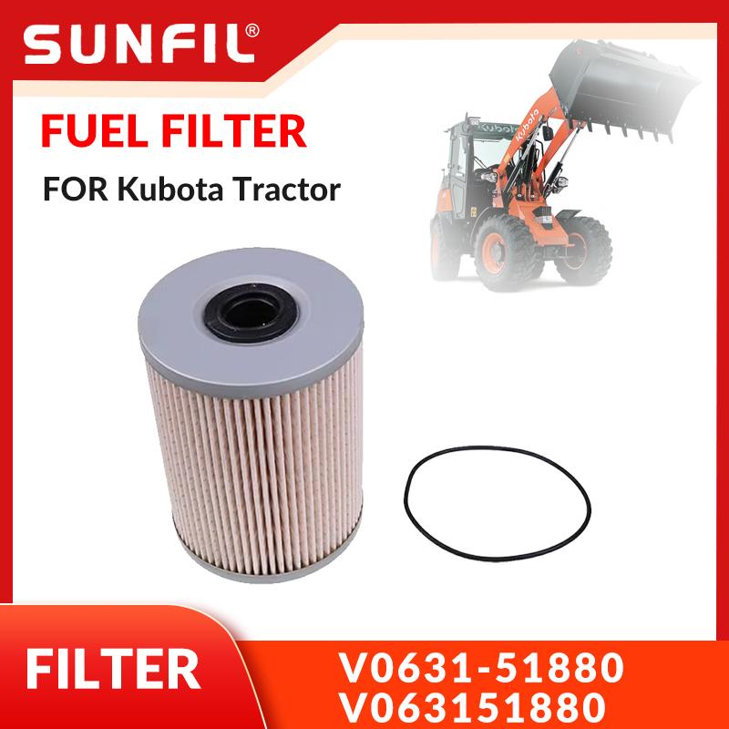 V0631-51880 V063151880 FUEL FILTER for Kubota R06700 R06900 SSV65 SSV75 SVL65-2 KX040-4 KX057-5 KX080-4S2 U48-5 U55-5