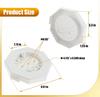 2sets Siding Mounting Block Vertical Siding Lamps Mounting Plate with Built-in Electrical Box Kit for 1/2 Inch Lap Double Siding
