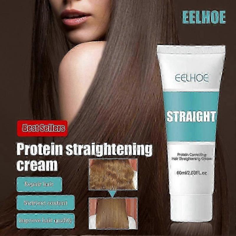 1/2/3Pcs Protein Correcting Straightening Hair Cream Straight Hair Cream Smooth 60ml