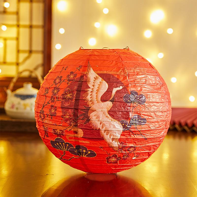 Бамбуковый бумажный фестивальный фонарь цветок с принтом букв бумажный фонарь Праздник середины осени