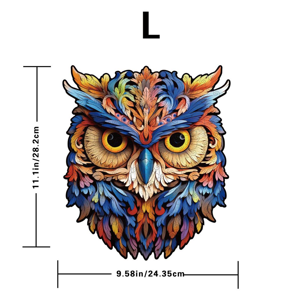Owl Puzzle Wooden Special-Shaped Splicing Toy Youth Puzzle Decompression Manual Puzzle