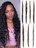 Braids Crochet Hair for Women Crochet Boho Box Braids with Curly Ends Pre Looped Boho Crochet Braids Synthetic Hair Extensions