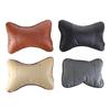 Breathable PU Leather Car Neck Pillows Comfortable PU Leather Headrest Pillow Pad Car Decoration