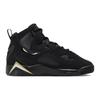 New Jordan True Flight Anti Slip Wear Resistant High Top Children's Basketball Shoes Black Teenagers 343795-017