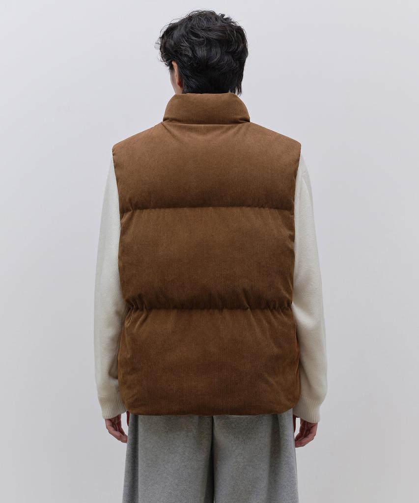 Musinsa Standard Daily Puffer Corduroy Padded Vest [Brown]