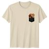 Puppy In Pocket Dogs Animals Unisexs TShirt Unisexs Tee Graphic Unisex