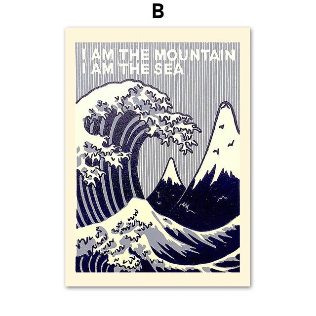 Музыка кошки Канагава Дэвид Боуи оригинальный Смит настенная живопись на холсте скандинавский плакат с принтом настенные панно для декора гостиной без рамки