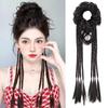Synthetic Long Hair Half-Tied Twist Braid Boxing BraidsPonytail Fluffy Flower Head Design For Women All Hair Types