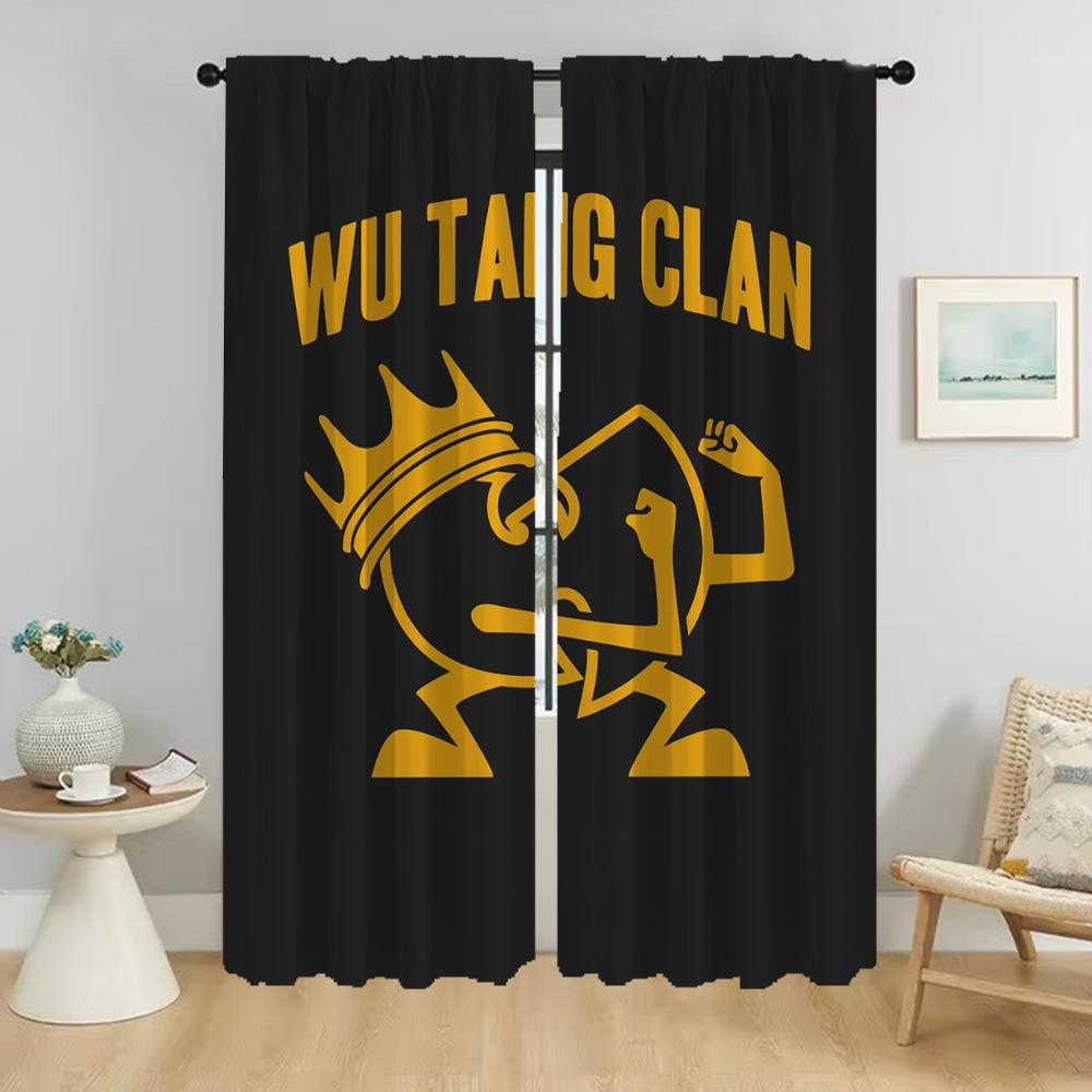 Кухонные шторы 2 шт. Wu Tang Clans занавески для гостиной шторы для спальни перегородки жалюзи украшения на Хэллоуин затемнение