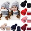 Knitted Beanie Riding Sets Neck Warmer Beanies Hats Hat Scarf Set Snow Ski Cap Winter Warm