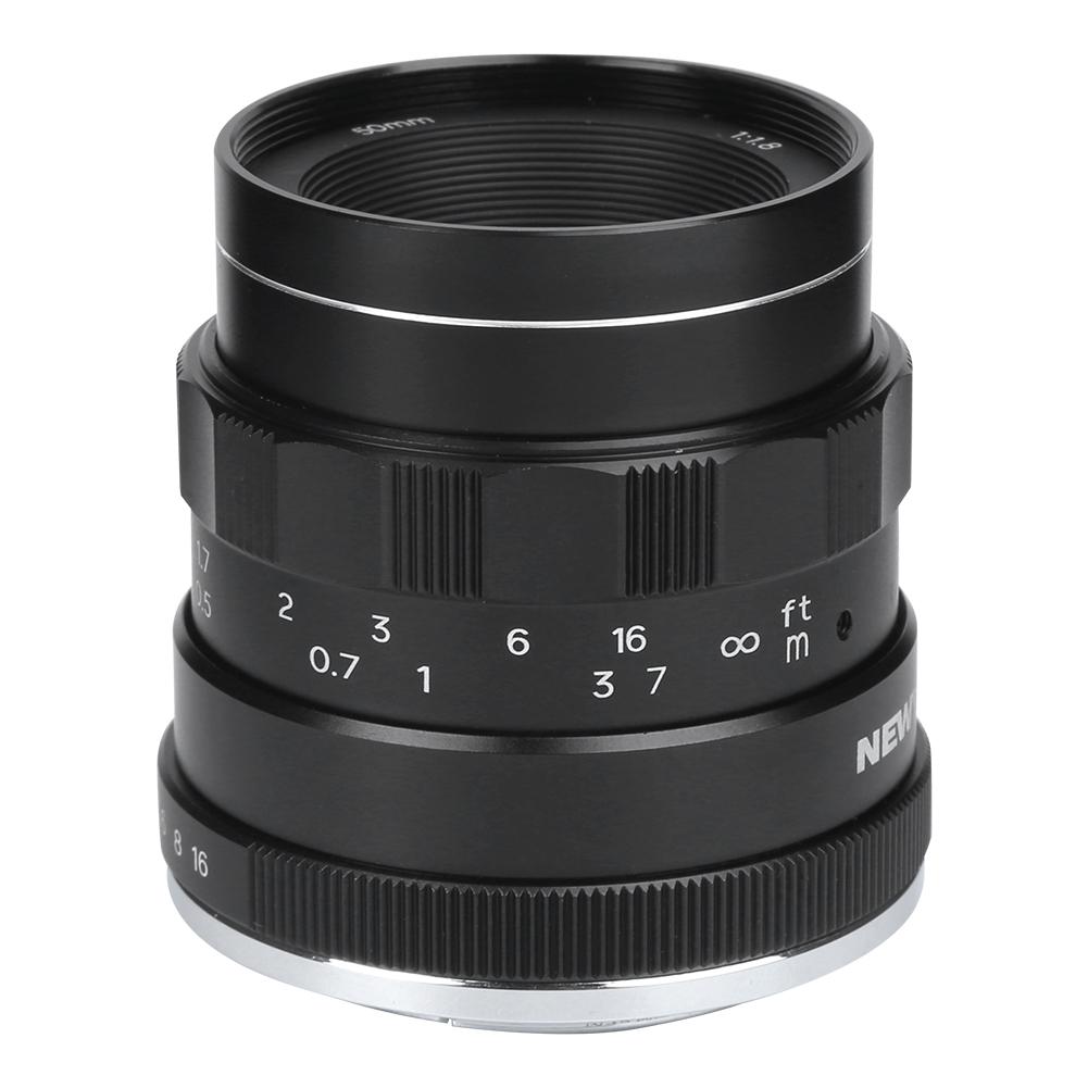 NEWYI 50mm F1.8 E Mount Large Aperture Portrait Manual Lens for Sony A9 A7 Series A6600