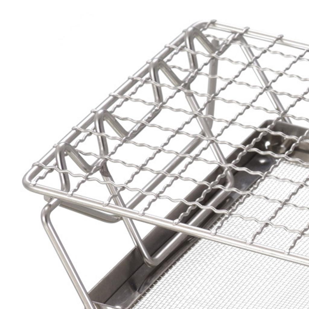 Camping Stainless Steels Toaster Holder Heat Resistant Bread Grilling Rack for Barbecue Foldable Bread Warmer Grill Rack