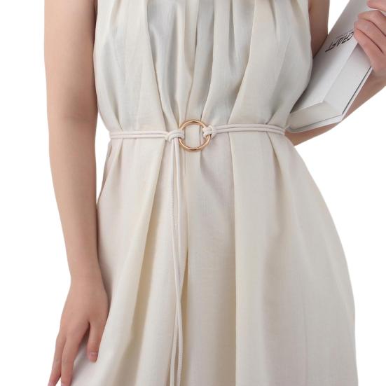 Имитация ремня Модный шнурованный декоративный пояс Кожаный аксессуар