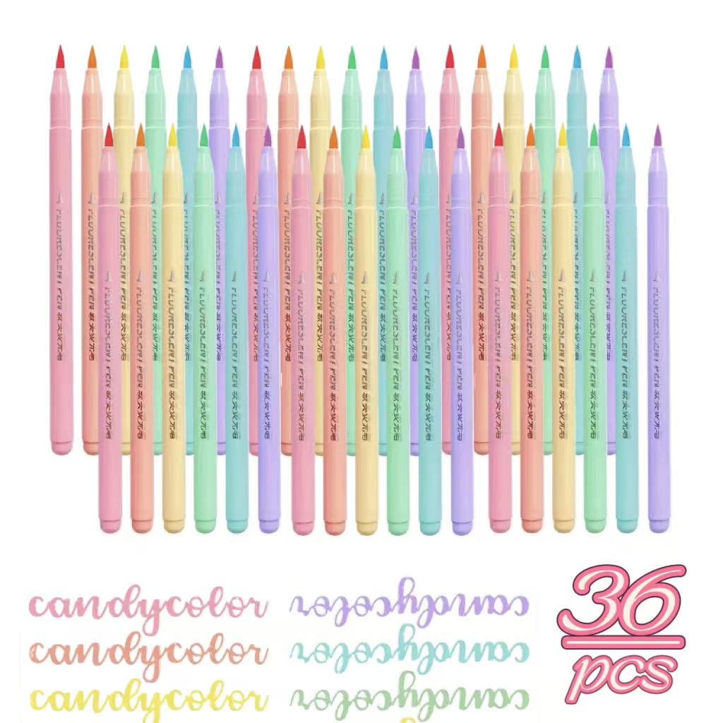 Набор из 6 мягких кистей-ручек - Идеально подходит для выделения, каллиграфии и раскрашивания - Прекрасно для любителей искусства