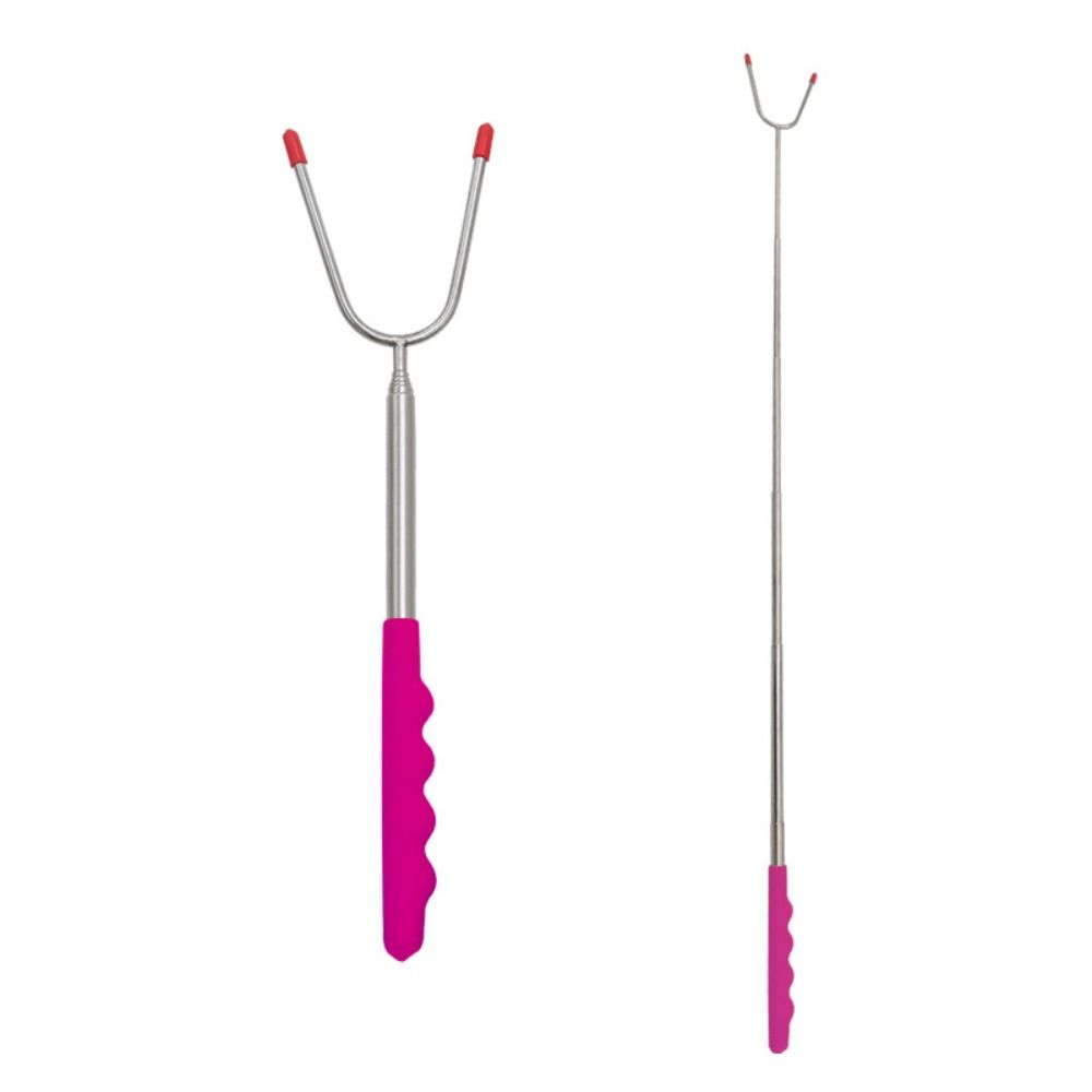 Нержавеющая сталь принадлежности для кемпинга шампуры для барбекю инструменты для барбекю палочки для жарки телескопические вилки для барбекю