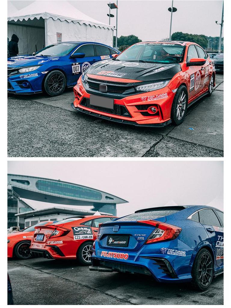 10th Gen Civic FC450 (2016-2021) Body Kit: Wide Body Kit, Side Skirts, Rear Spoiler, Rear Diffuser, Front Splitter, Front Lip Spoiler