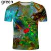 Fashion Peacock 3D Printed T Shirts Men's Casual Short Sleeve T-shirt Casual Men Summer Top