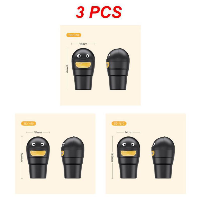 2~5 шт. Портативный мусорный бак, креативный, портативный, прочный, с крышкой, без запаха, утечки, автомобильные принадлежности, хранение мусора в автомобиле