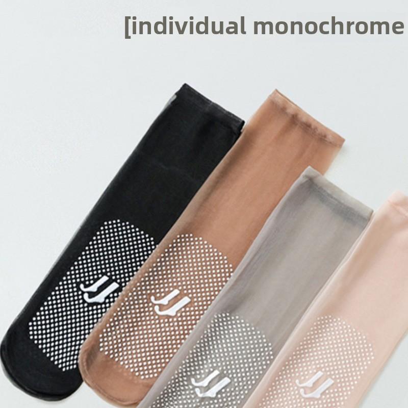 10 Pairs of Women's Summer Thin Non Slip Foot Massage Crystal Socks