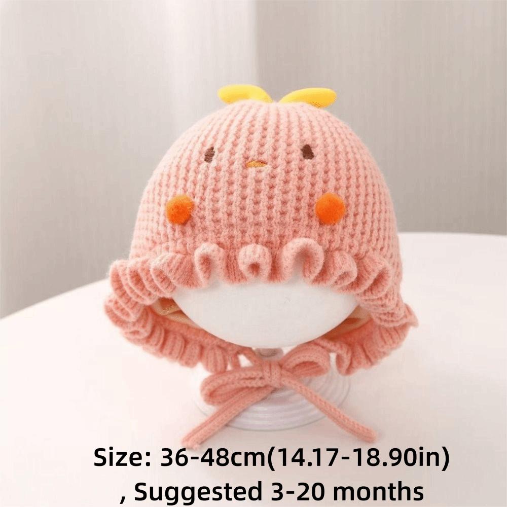 Knitted Fabric Baby Hat Thick Warm Knitted Cap Soft Touch Kids Beanie Kid