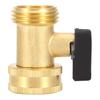 3/4 DN20 Brass Straight Single Pass Ball Valve Hose Connector for Garden Use