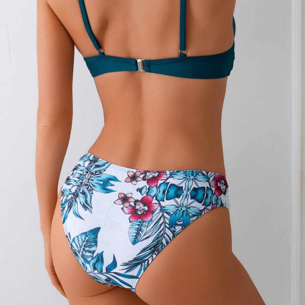 Swimsuit women's European and American split two-piece bikini beach vacation seaside swimsuit women