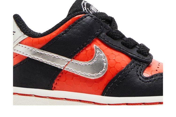 Kids' Sneakers Nike Dunk Low SE Martian (TD) Black/Picante Red/Summit White/Metallic Silver