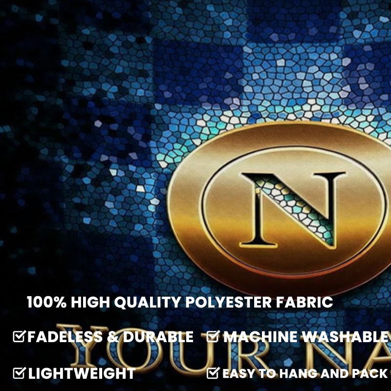 SSC Napoli Custom Name Wall Tapestry Aesthetic Wall Hanging Printed Fabric Blanket Decorative Tapestries for Bedroom Living Room Home Decor